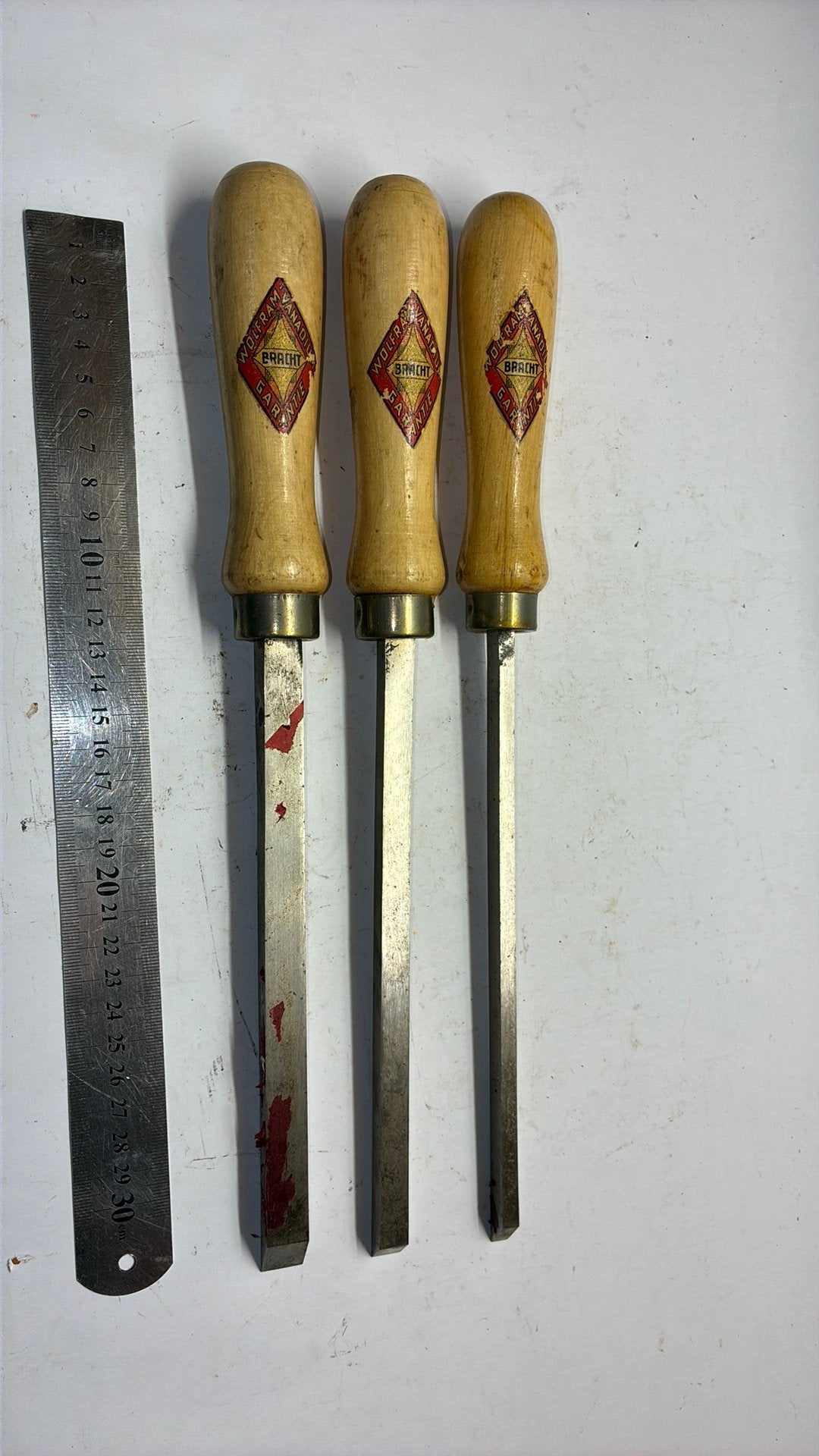 Nieuw BRACHT beitels 6 10 14 ( hakbeitels schietbeitels ), Ophalen of Verzenden