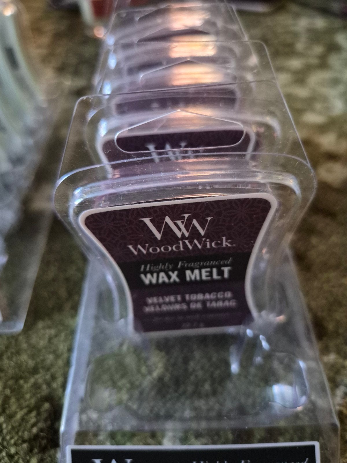 WoodWick Wax Melt Velvet Tobacco, Ophalen of Verzenden, Nieuw, Paars, Overige materialen