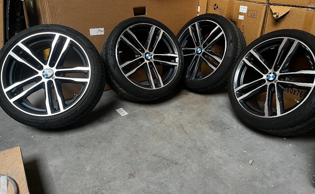 Originele BMW 19" M Styling 704M breedset | Pirelli P Zero |, Auto-onderdelen, Gebruikt, 255 mm, Banden en Velgen, Personenwagen