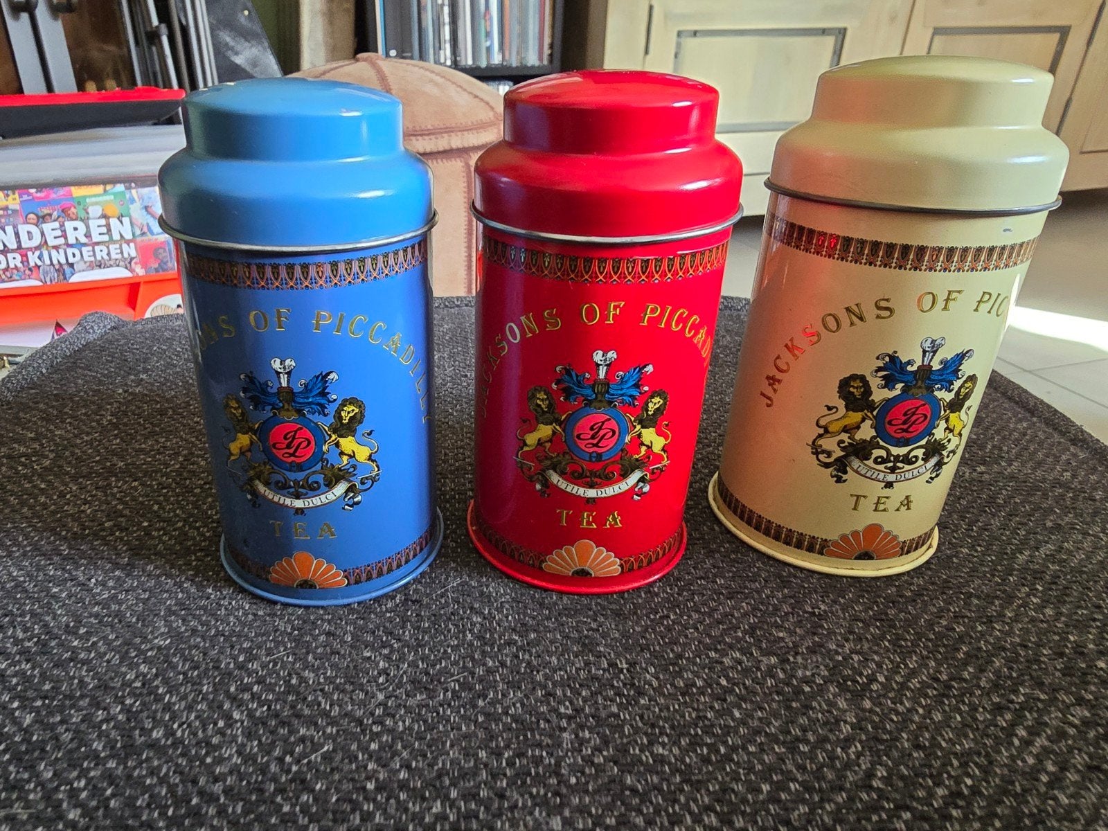 3 Vintage Jacksons of Piccadilly Theebusjes, Ophalen of Verzenden
