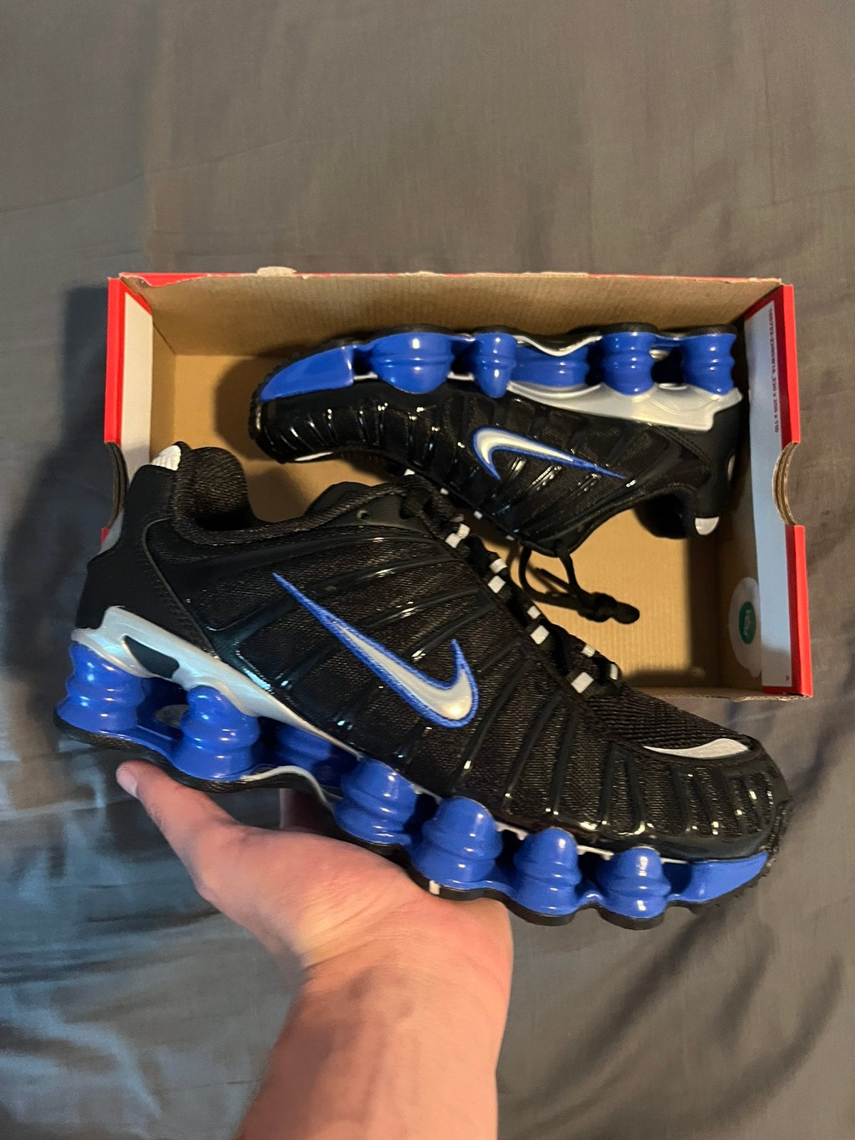 Nike Shox TL Zwart Blauw - Maat 38.5, Ophalen of Verzenden, Nieuw, Zwart, Sneakers of Gympen