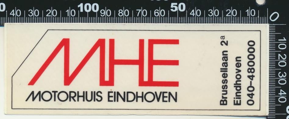 Sticker: Motorhuis Eindhoven, Verzamelen, Ophalen of Verzenden, Zo goed als nieuw, Auto of Motor