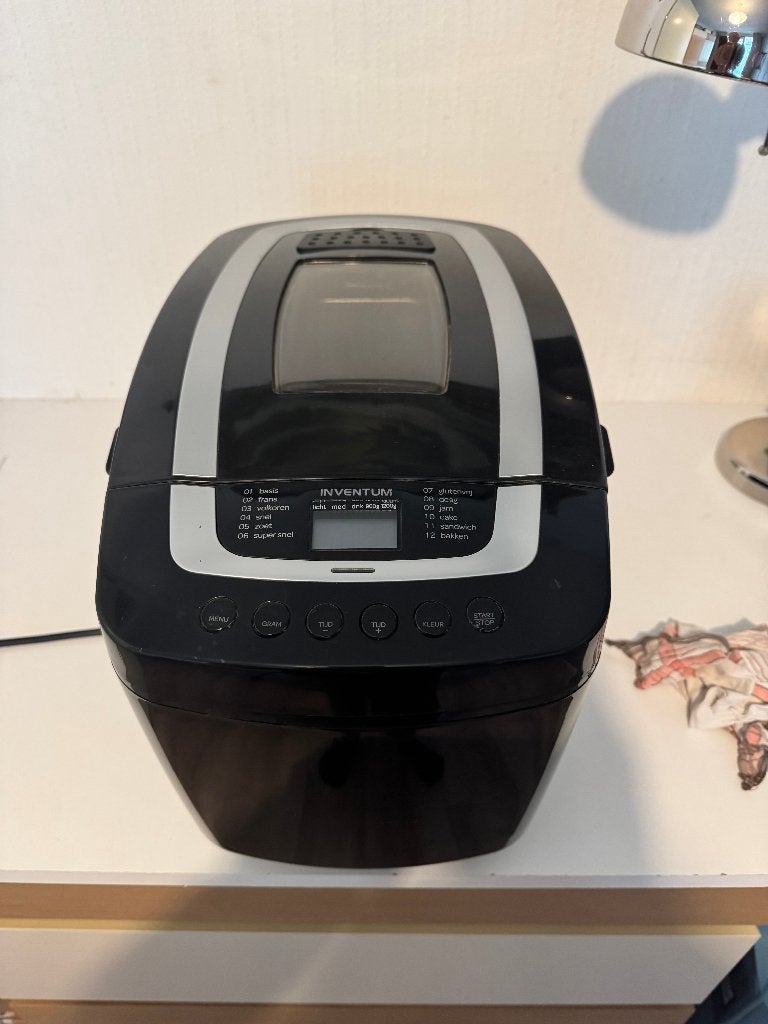 Inventum Broodbakmachine  (BM121)  extra bakblik, Witgoed en Apparatuur, Gebruikt, Ophalen, Met timer, Kijkvenster