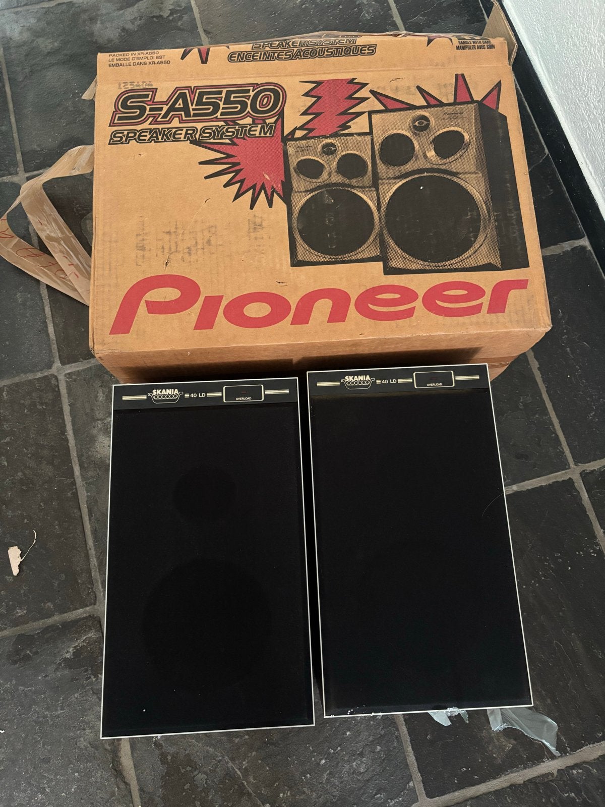 Vintage Skandia 40 LD Boekenplank Luidsprekers, Overige merken, Gebruikt, Ophalen of Verzenden, Minder dan 60 watt