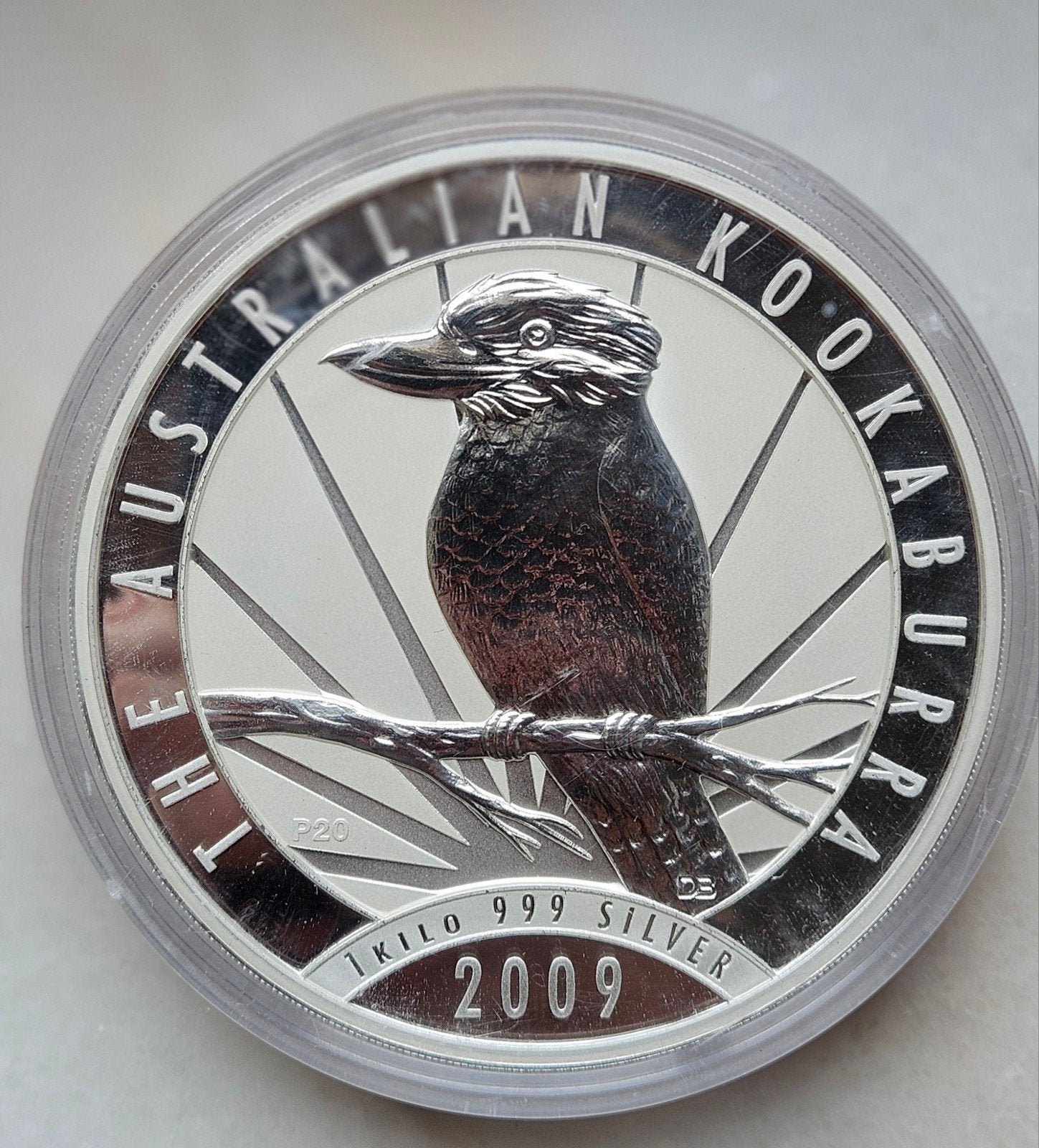 1 kilo kookaburra 2009, Ophalen of Verzenden, Zilver