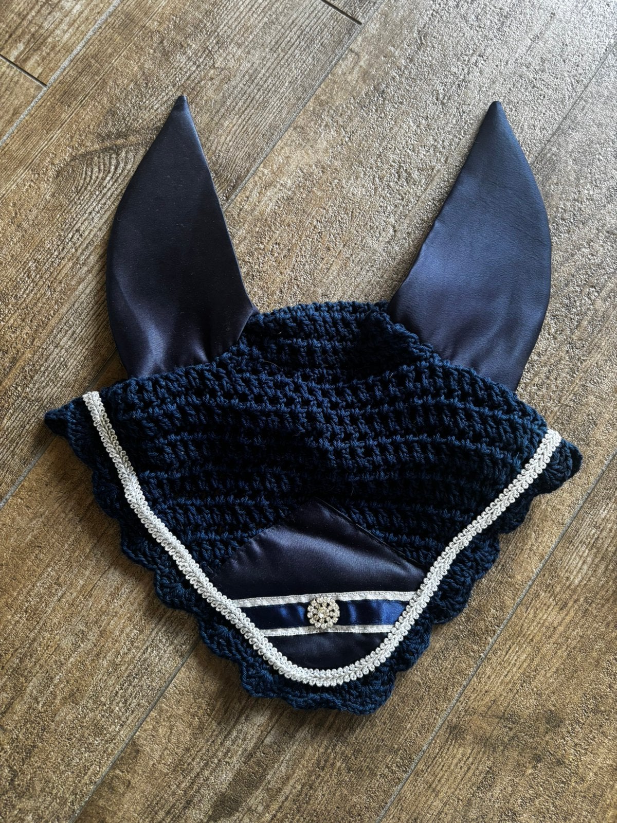 Twee oornetjes maat full, Dieren en Toebehoren, Ophalen of Verzenden, Zo goed als nieuw, Blauw, Full