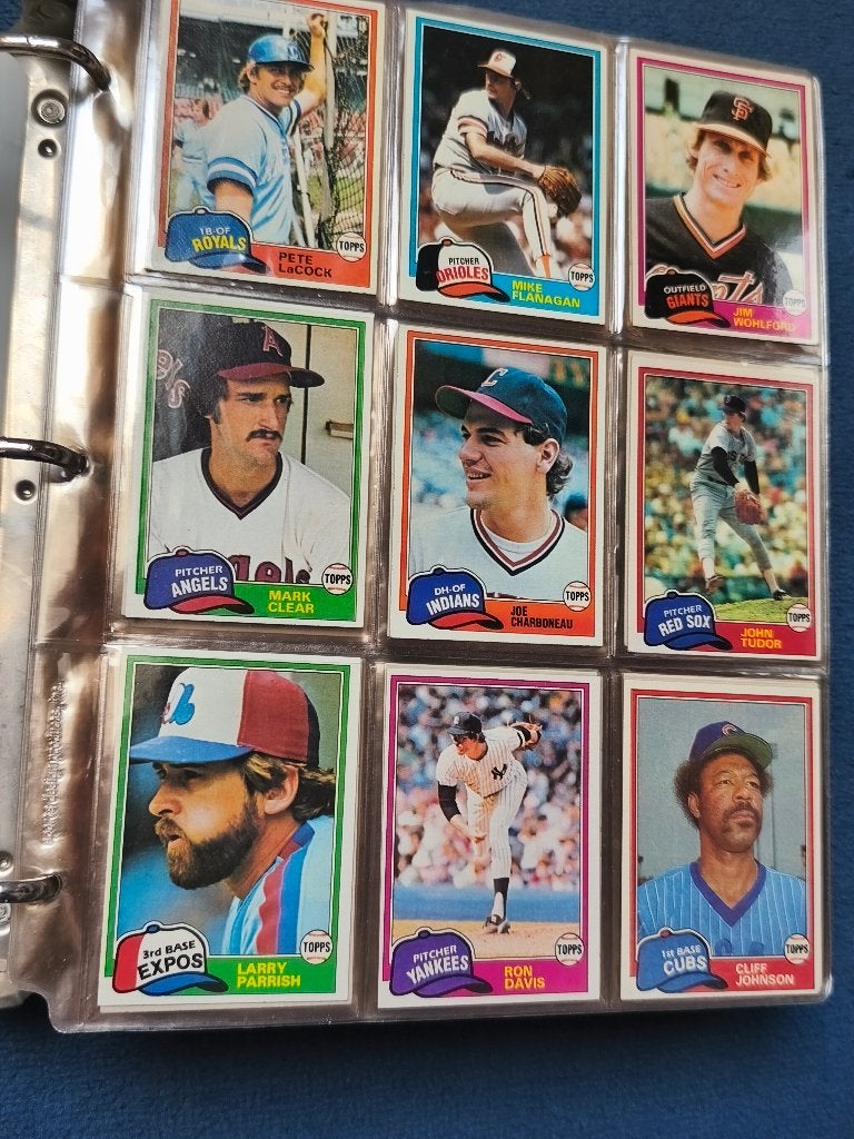 1981 topps honkbal collectie, Ophalen of Verzenden, Zo goed als nieuw, Meerdere kaarten