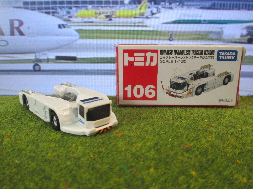 1:120 Komatsu WZ4000 Towbarless Airport Tractor Tomica 106, Ophalen of Verzenden, Nieuw, Auto