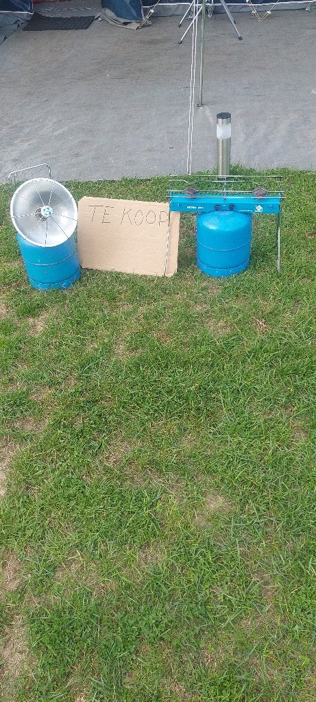 Camping gaskachel en kookstel, Ophalen of Verzenden, Gebruikt