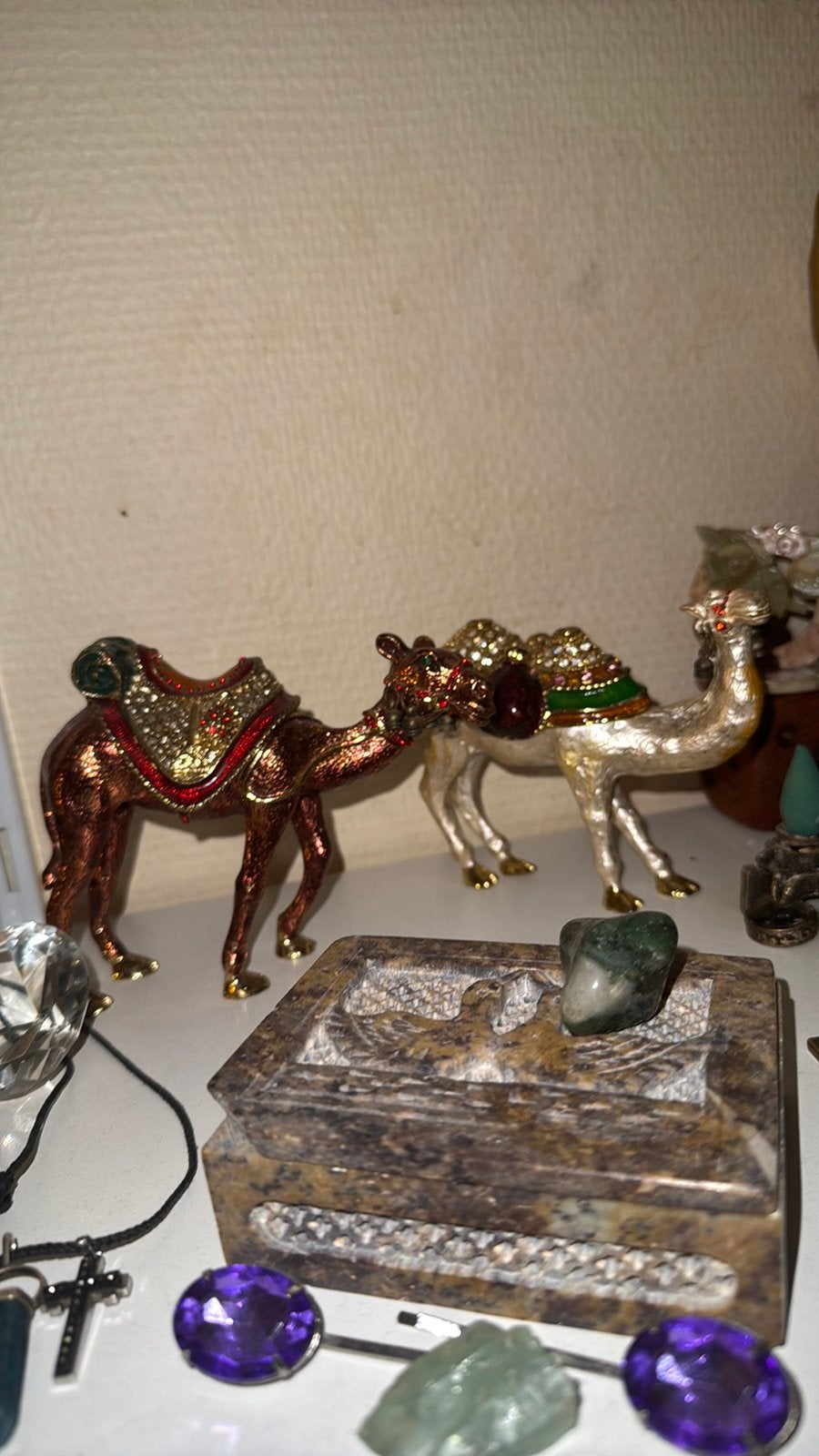 Decoratieve! Kameel!! Snuisterij met Dekseltje!! Set van2, Verzamelen, Beelden en Beeldjes, Ophalen of Verzenden, Zo goed als nieuw