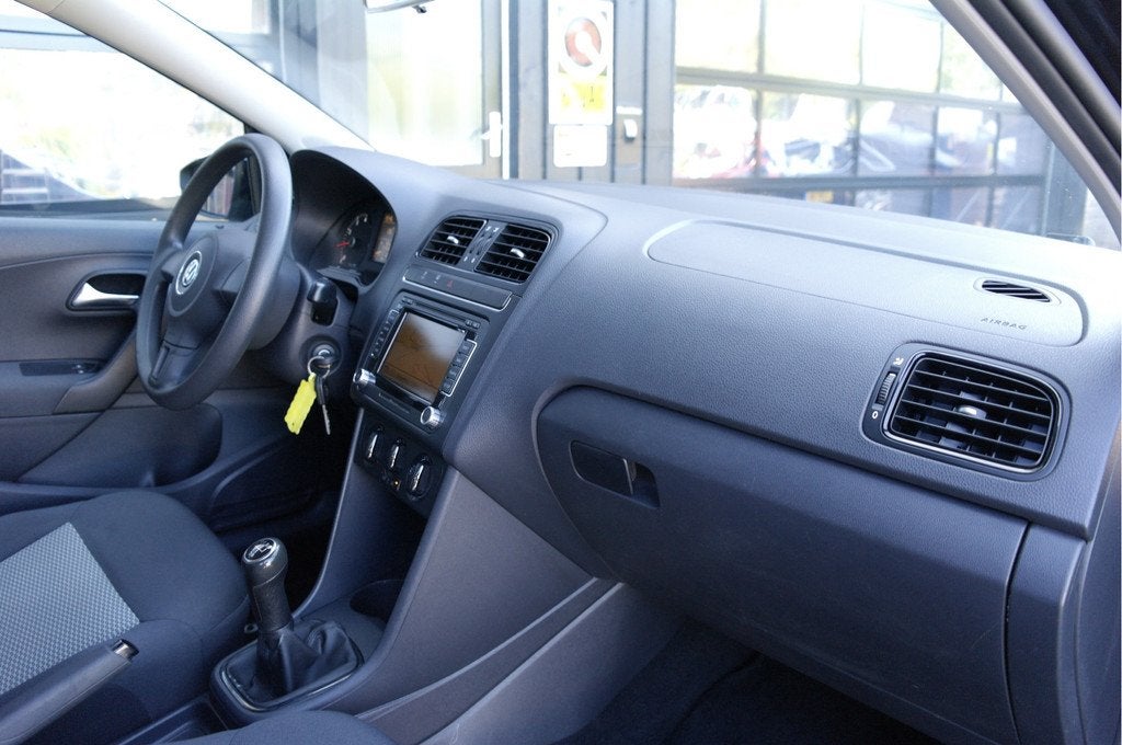 Volkswagen Polo 1.2 Easyline | NL-Auto | Navi | Airco | Elek, Auto's, Euro 5, Zwart, 60 pk, 1198 cc