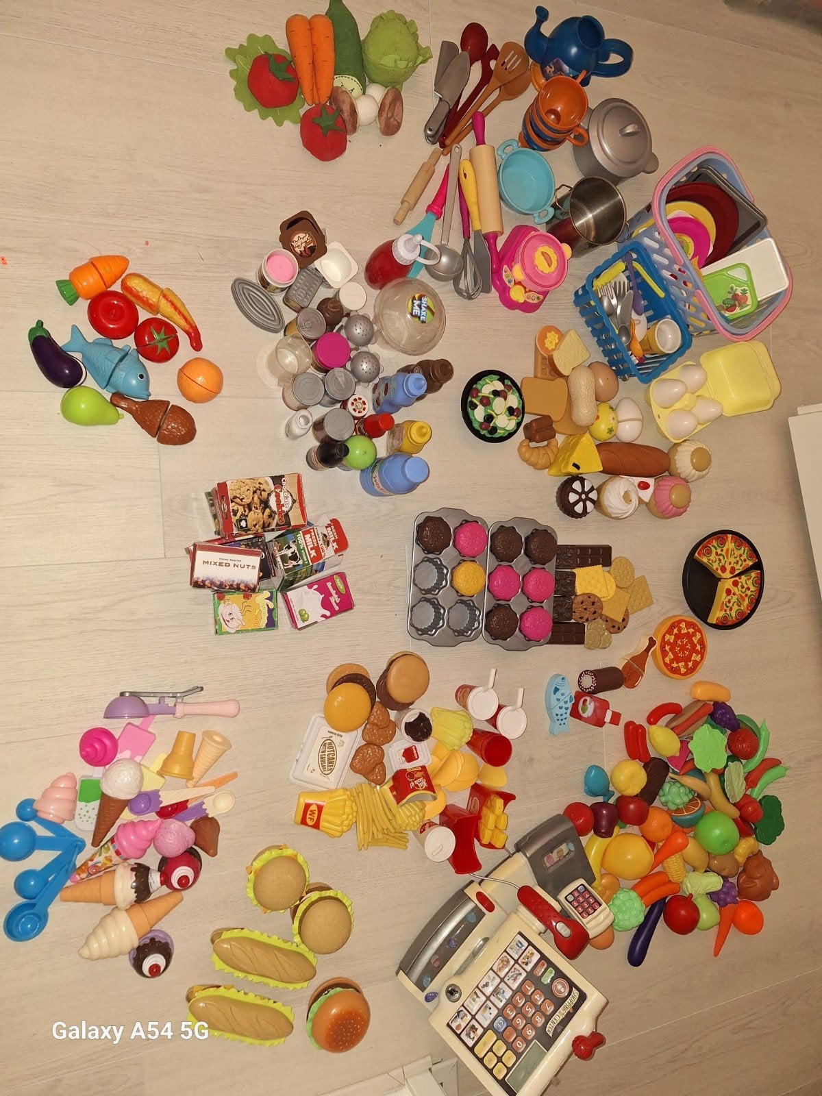 Grote speelgoedkeuken set met accessoires en eten, Ophalen of Verzenden, Gebruikt, Jongen of Meisje