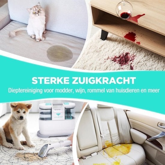 Draadloze Tapijtreiniger – Waszuiger – Vlekkenreiniger, Corvance B.V., Verzenden, Nieuw, Corvancebol@gmail.com