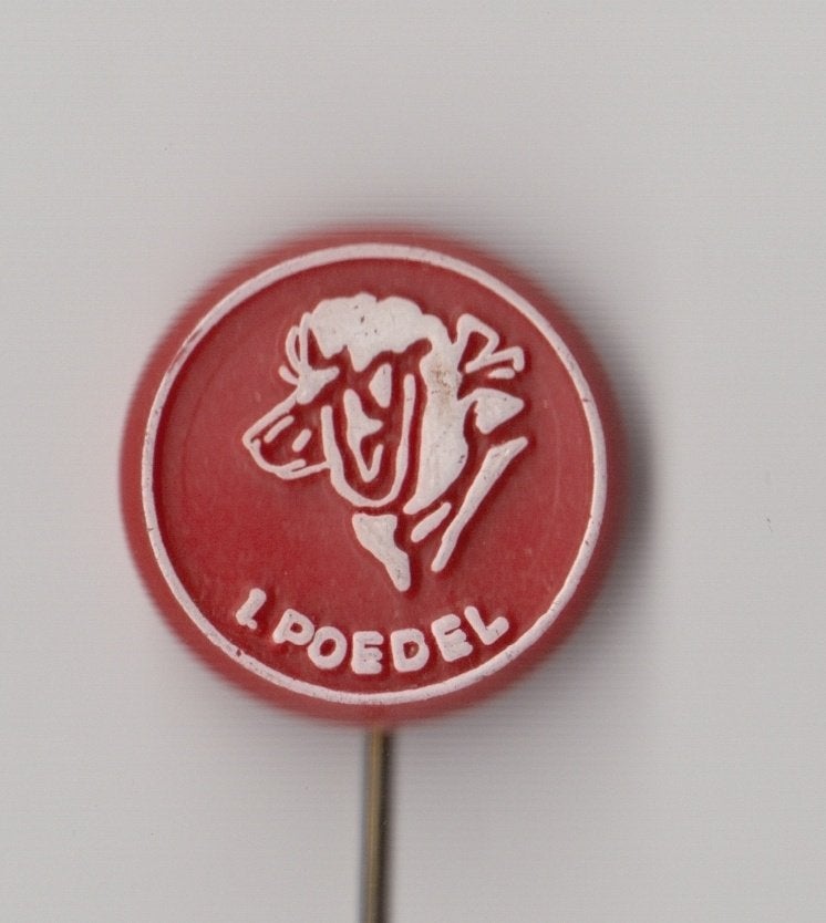 Hond rood Poedel, Gebruikt, Niet vindbaar, Niet vindbaar, Speldje of Pin