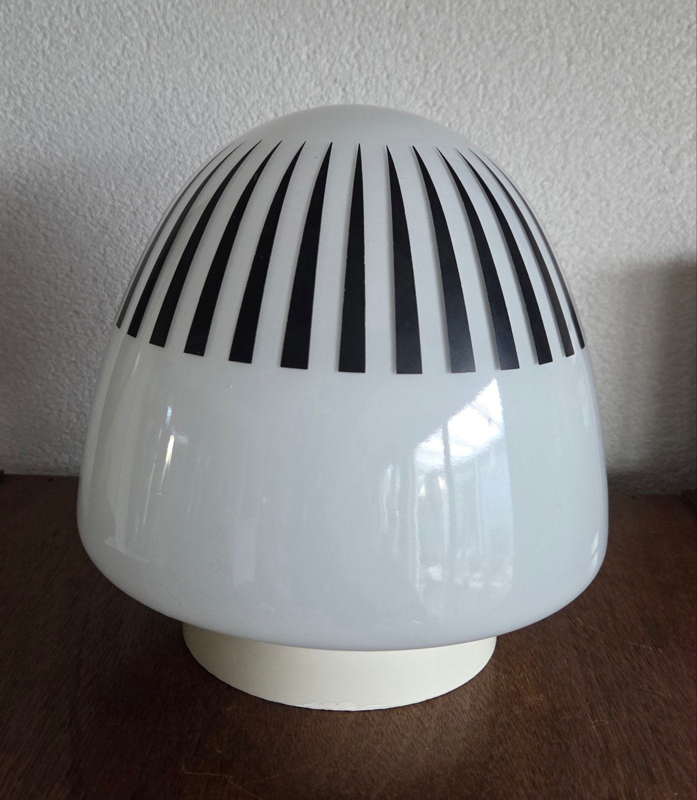 Vintage Mid-Century Opaalglazen Plafonnière / Wandlamp, Huis en Inrichting, Ophalen of Verzenden, Glas, Plafondlamp, Mid-century modern