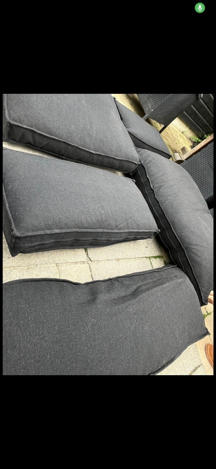 Pallet kussens, Ophalen, Gebruikt
