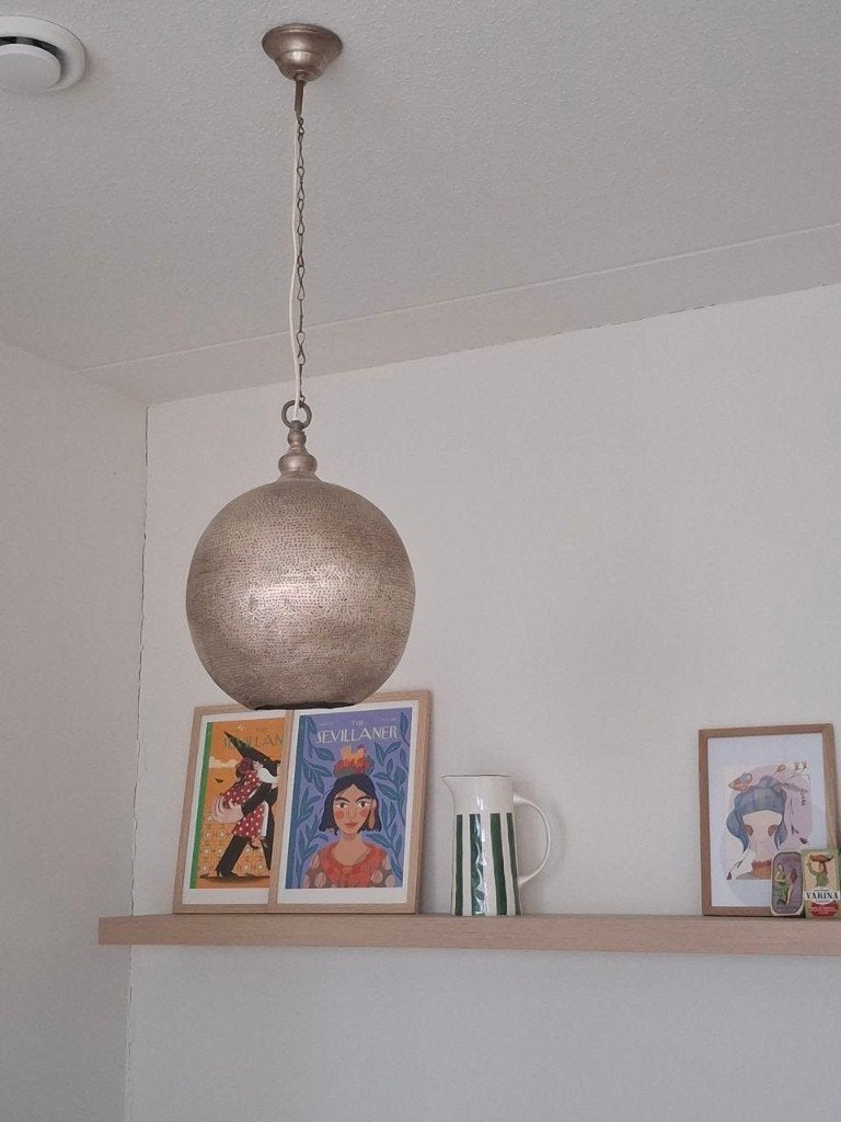 Zenza filigrain hanglamp, Ophalen of Verzenden, Zo goed als nieuw, Metaal