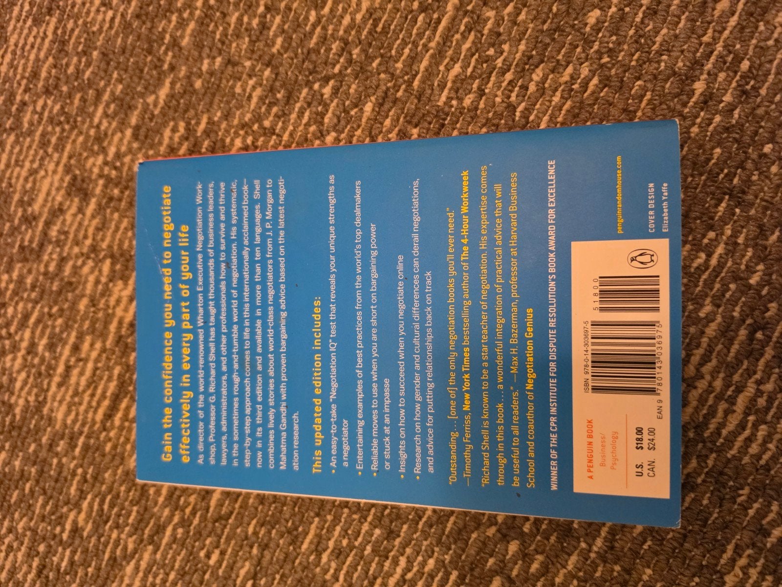 Boek: Gain the confidence you need to negotiate, Boeken, Ophalen of Verzenden, Zo goed als nieuw, George J. Siedel, Amerika