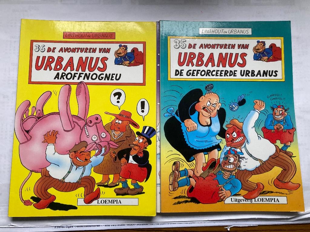 T.K. nog 7 stripboeken van Urbanus zie actuele lijst, Meerdere stripboeken, Ophalen of Verzenden, Gelezen, Urbanus