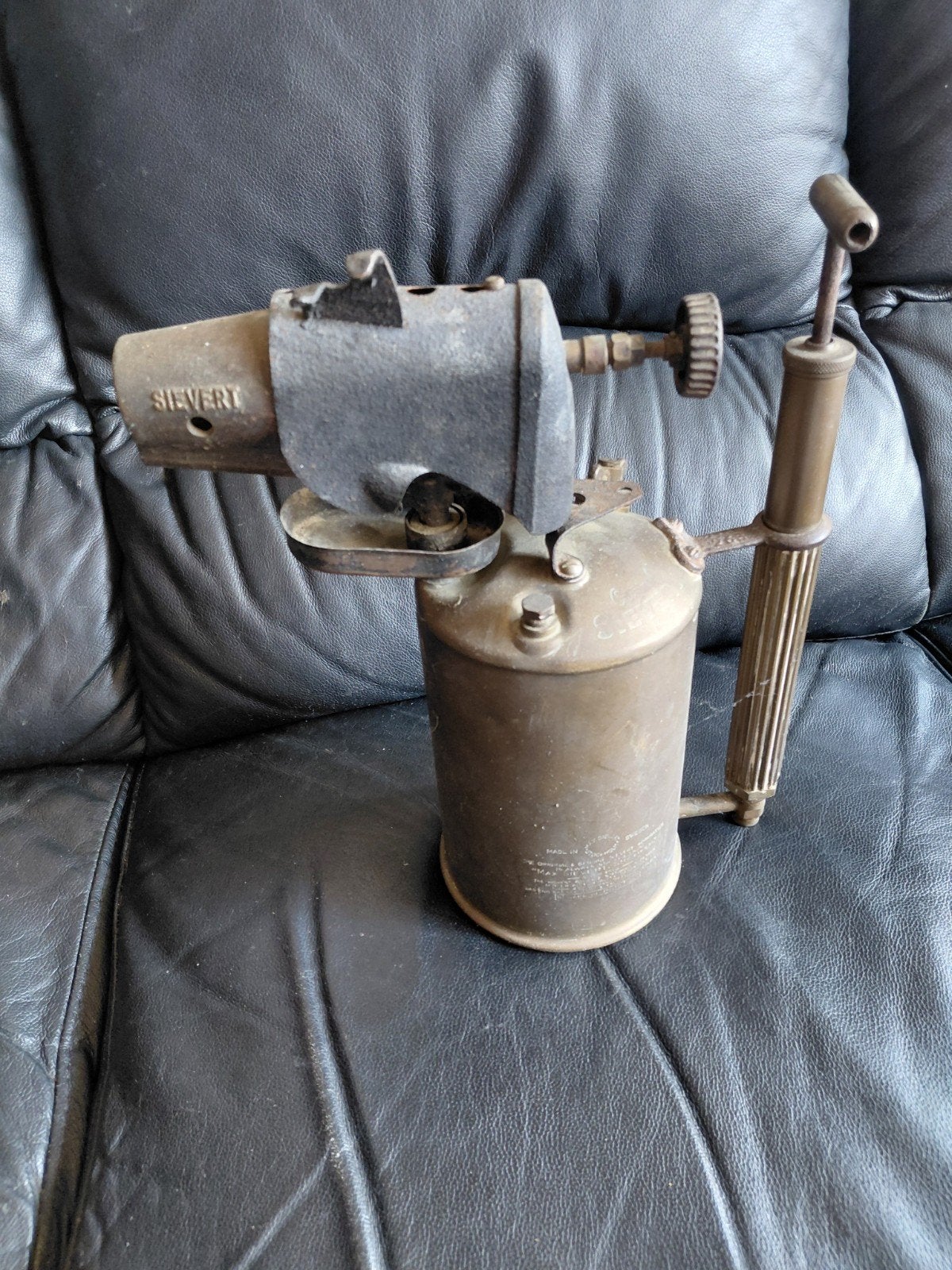 Antieke Sievert Soldeerlamp - Origineel uit Zweden, Ophalen of Verzenden