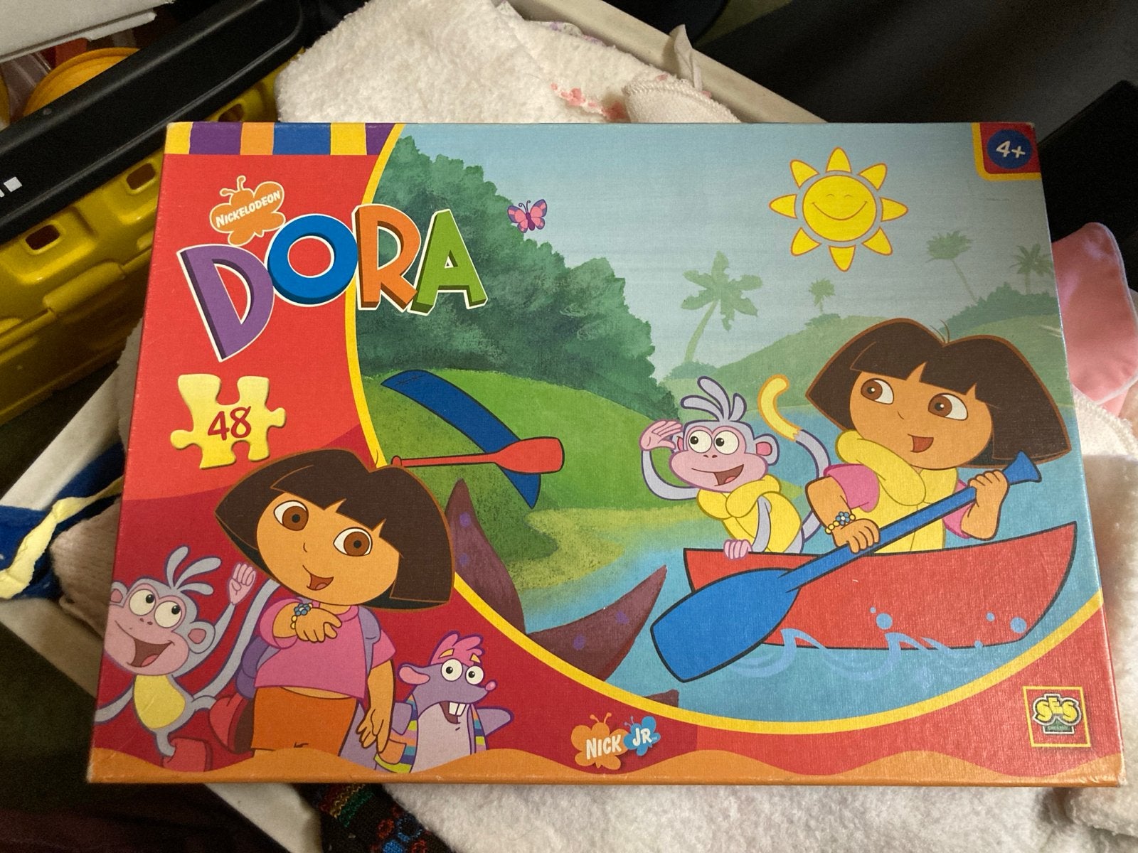 Dora de Explorer puzzel 48 stukjes, Ophalen of Verzenden, 10 tot 50 stukjes, Gebruikt, 4 tot 6 jaar