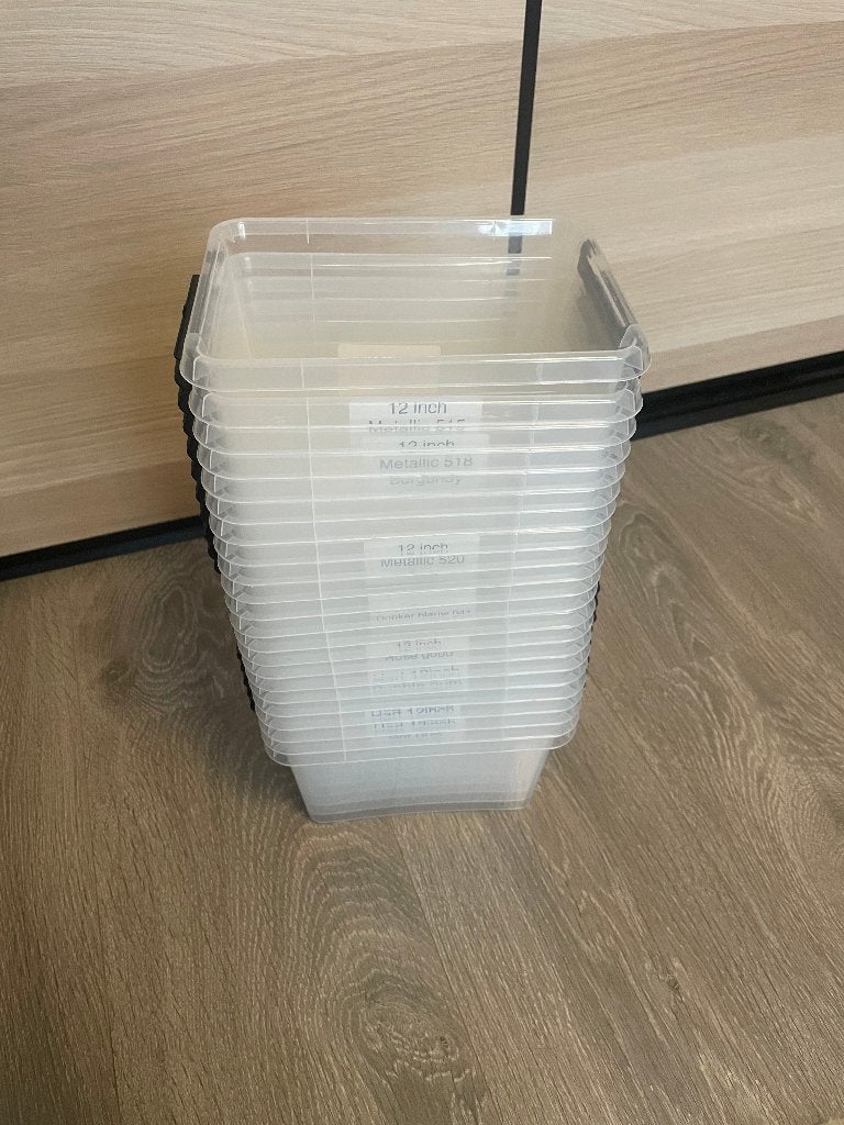 plastic opbergbakjes, Gebruikt, Overige typen, Minder dan 35 cm, Minder dan 50 cm
