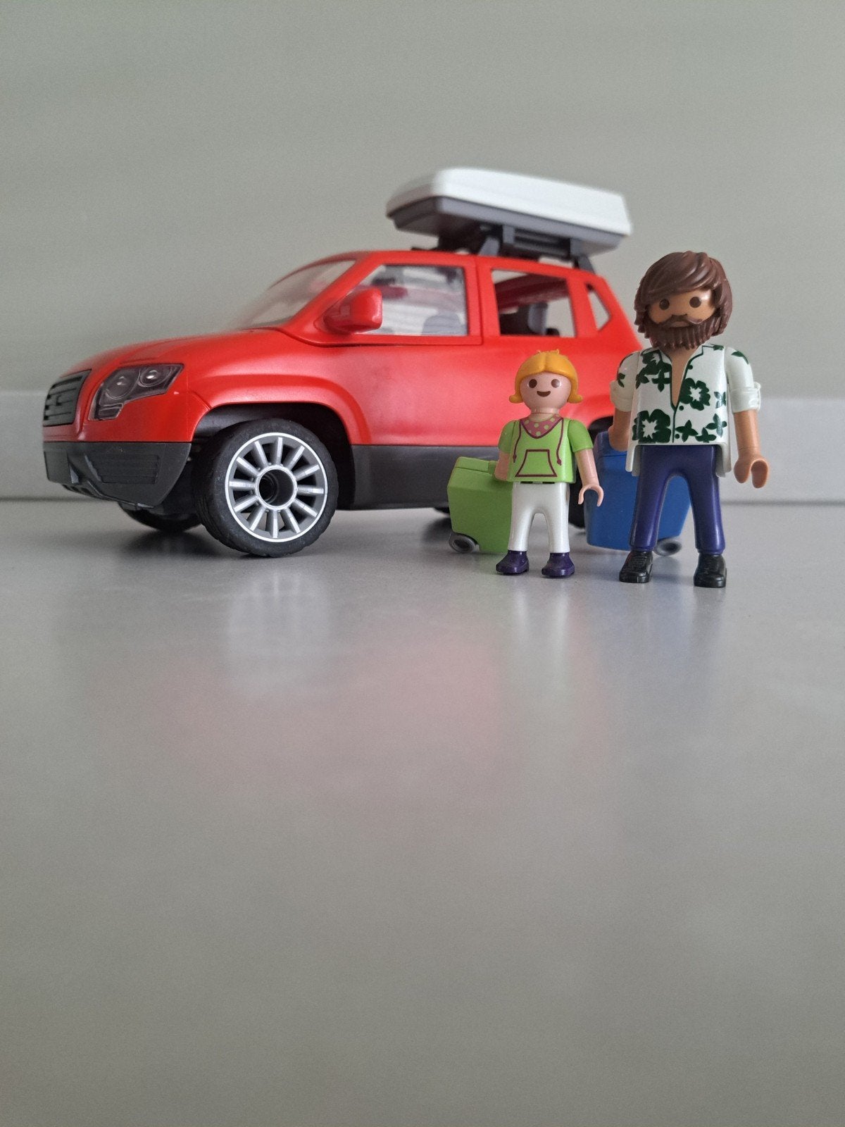 Playmobil 5436 Gezinswagen met dakkoffer, Gebruikt, Complete set, Voertuig, Ophalen of Verzenden