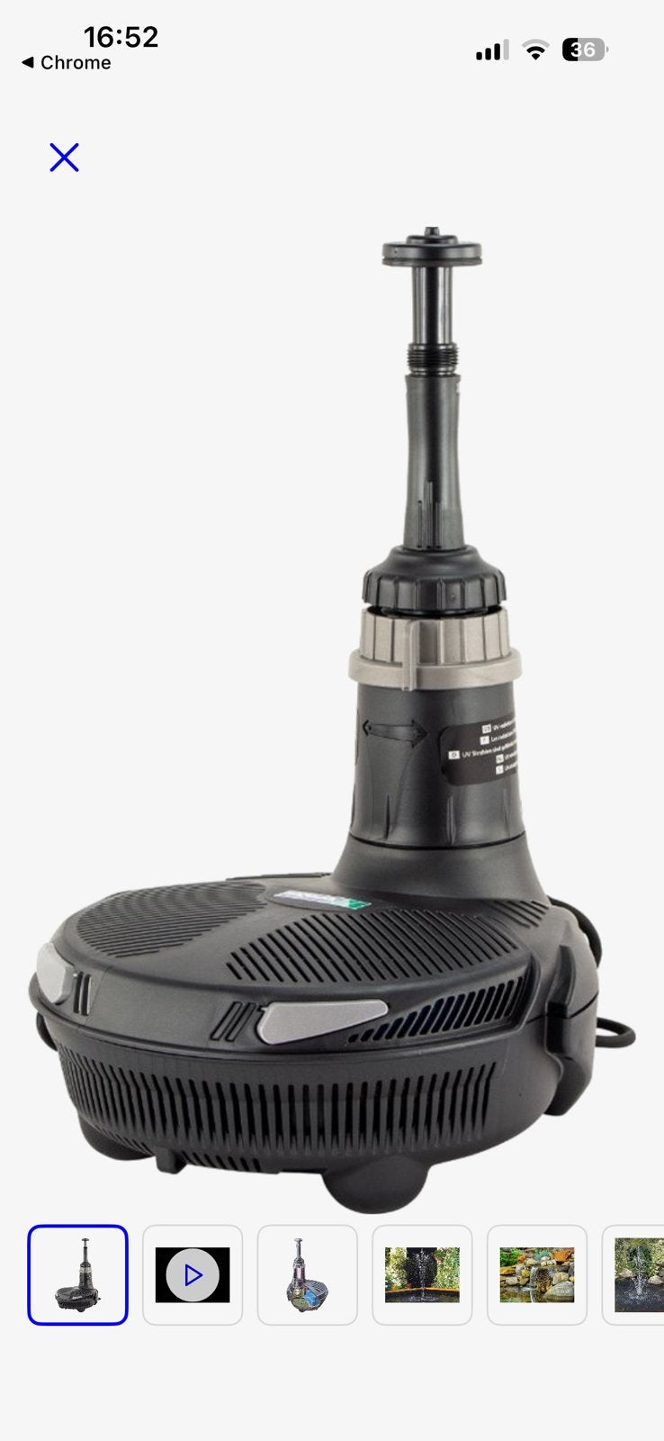 Hozelock Easyclear vijverpomp, Ophalen, Zo goed als nieuw, Vijverpomp