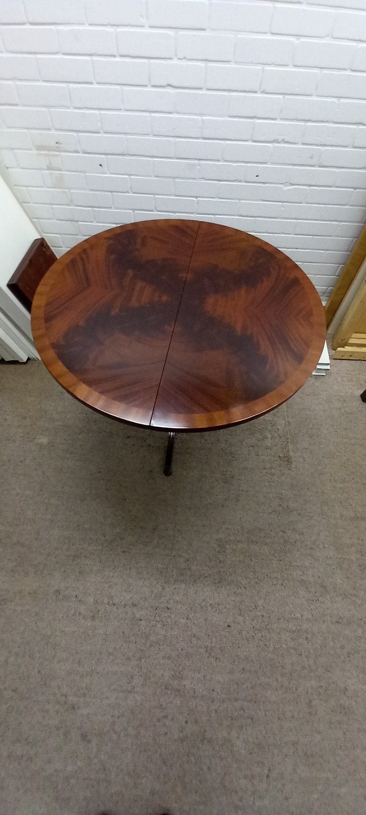 Elegante Mahonie Tafel met Uitschuifbaar Blad, Ophalen