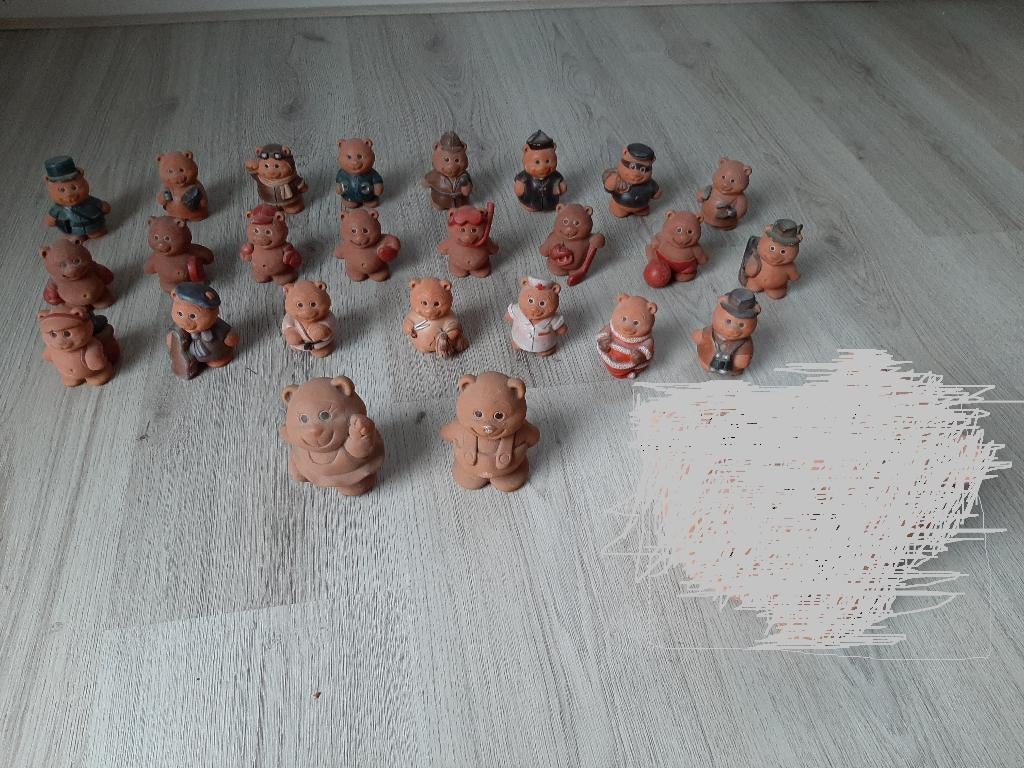 Hobby/Beroepen Stenen terracotta beertjes (prijs per stuk), Verzamelen, Ophalen, Gebruikt, Beeldje, Overige merken