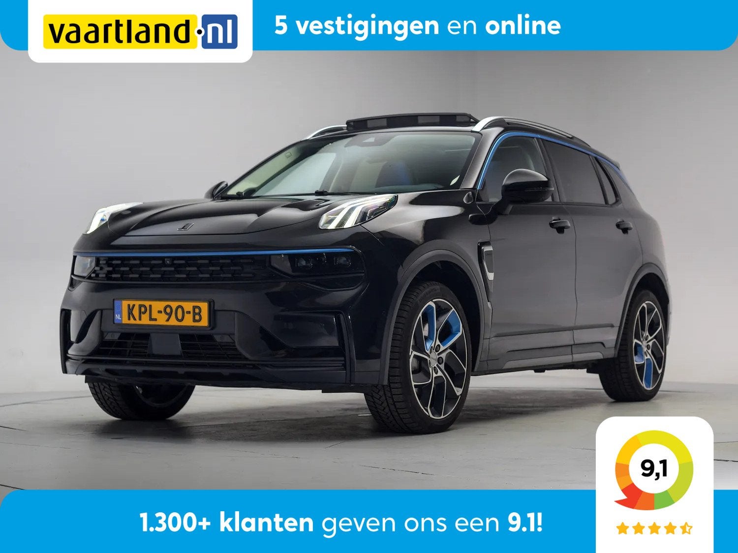 Lynk & Co 01 1.5 PHEV [ Panorama Navi Apple/Android Stoelver, Auto's, Lynk & Co, 82 pk, Zwart, Plug-in hybride, Bedrijf