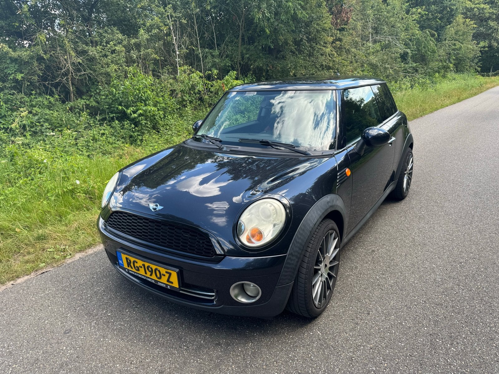 Mini 1.6 Cooper 2007 Zwart, Auto's, Voorwielaandrijving, 750 kg, 4 cilinders, 4 stoelen