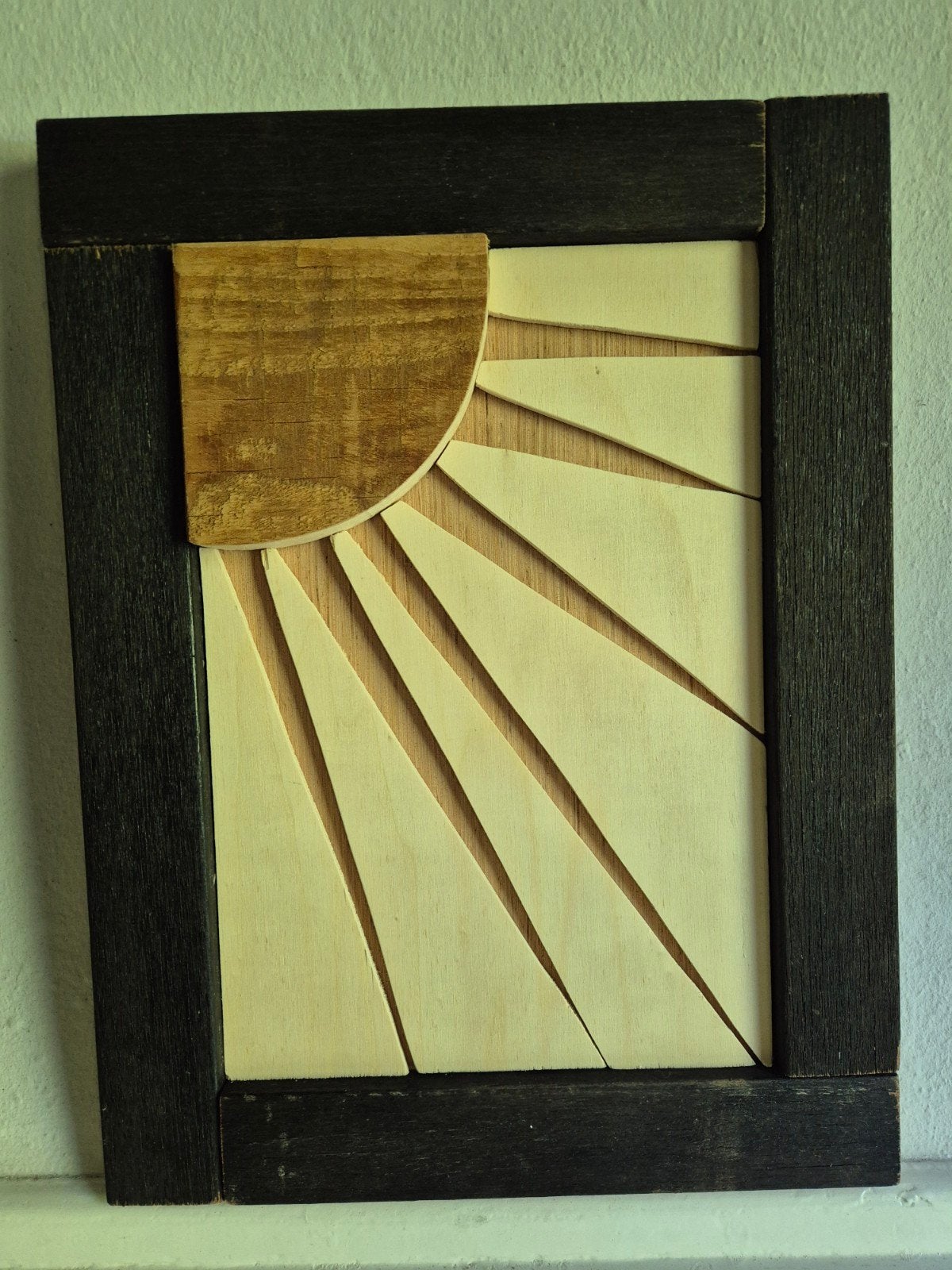 Houten schilderij, Ophalen of Verzenden