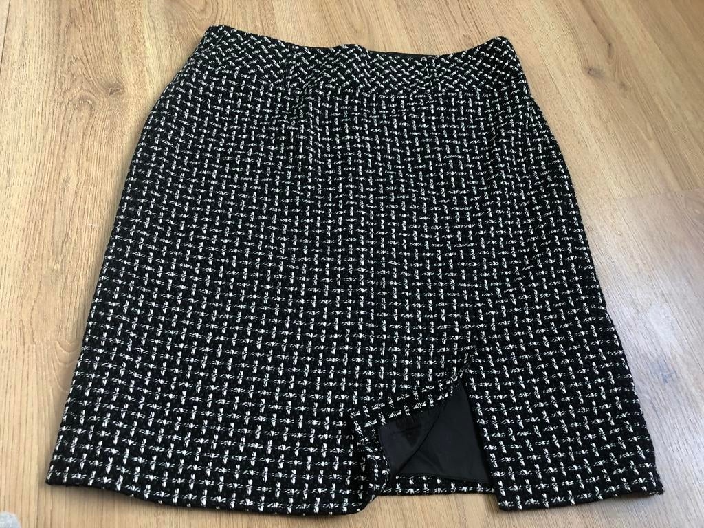 Gerry weber zwart wit tweed rokje 46, Zwart, Maat 46/48 (XL) of groter, Ophalen of Verzenden, Zo goed als nieuw