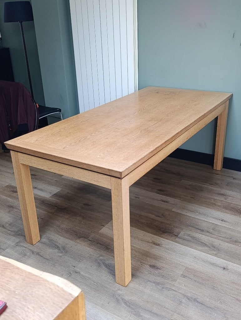 Eiken tafel!, Ophalen, Gebruikt, Eikenhout, 200 cm of meer