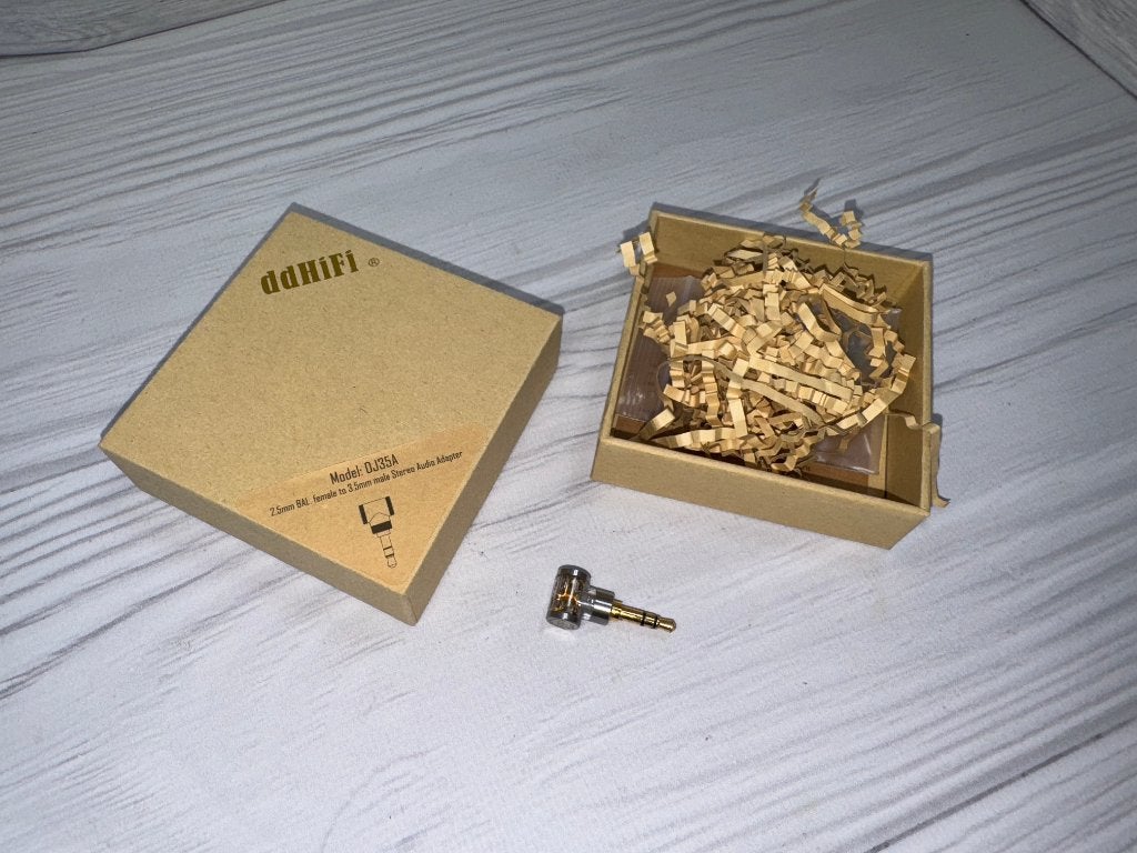 DD HiFi DJ35A adapter (2.5mm balanced to 3.5mm) ddhifi, Verzenden, Zo goed als nieuw, Minder dan 2 meter, Overige kabels