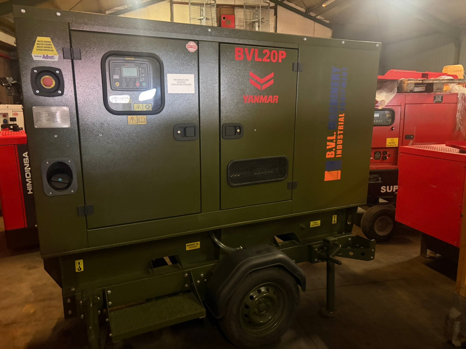 Nieuw Army Yanmar 25 kVA aggregaat aanhanger generatorset, Ophalen of Verzenden, Zo goed als nieuw, Dieselolie