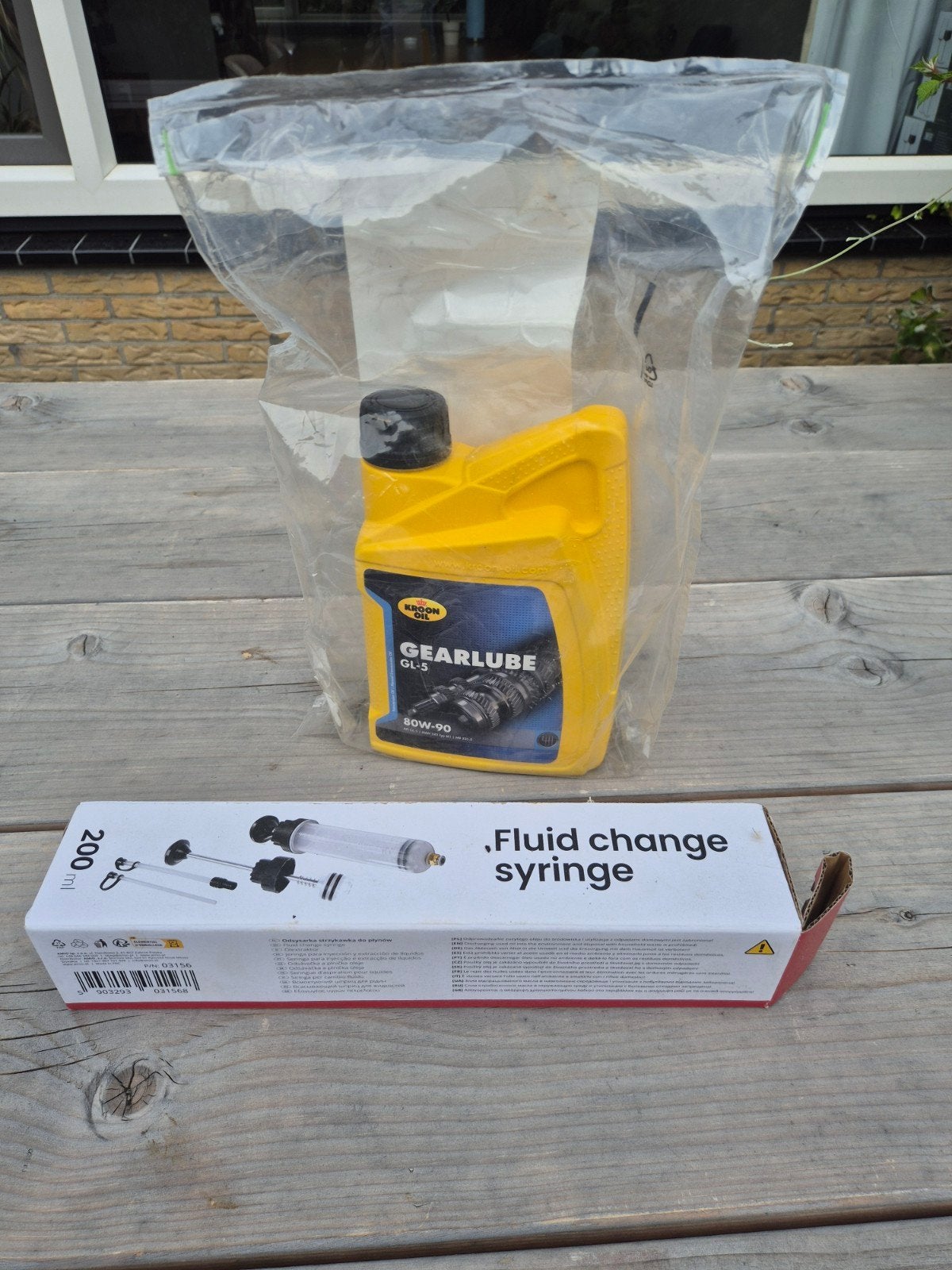 Kroon Oil Gearlube GL-5 80W-90 1L + Olie Spuit, Ophalen of Verzenden, Nieuw, Universele onderdelen