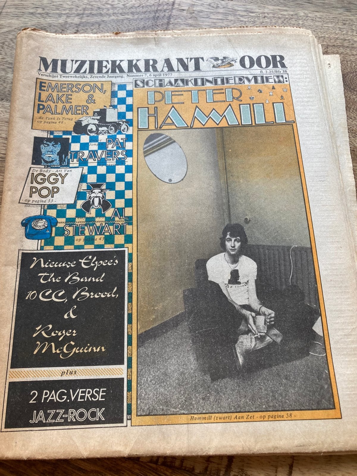 Muziekkrant OOR 1977 ELP Peter Hammill IGGY POP Pat Travers, Boeken, Ophalen of Verzenden, Zo goed als nieuw, Muziek, Film of Tv