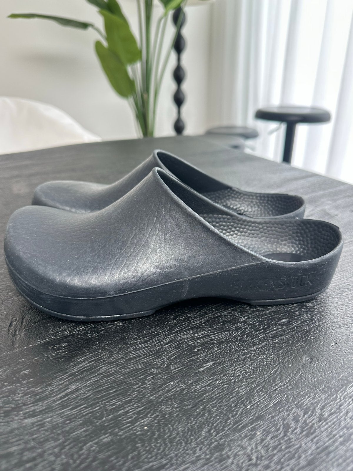 Birkenstock Klompjes Donkerblauw Zwart Maat 40, Ophalen of Verzenden, Gedragen, Zwart, Overige typen