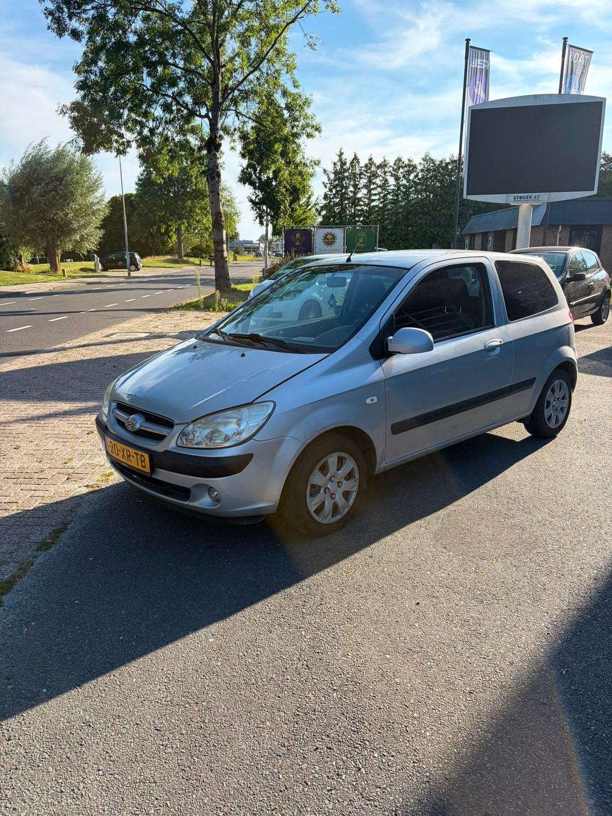 Hyundai Getz 1.4 3DRS 2007 Grijs, Auto's, Voorwielaandrijving, 450 kg, 40 €/maand, 4 cilinders