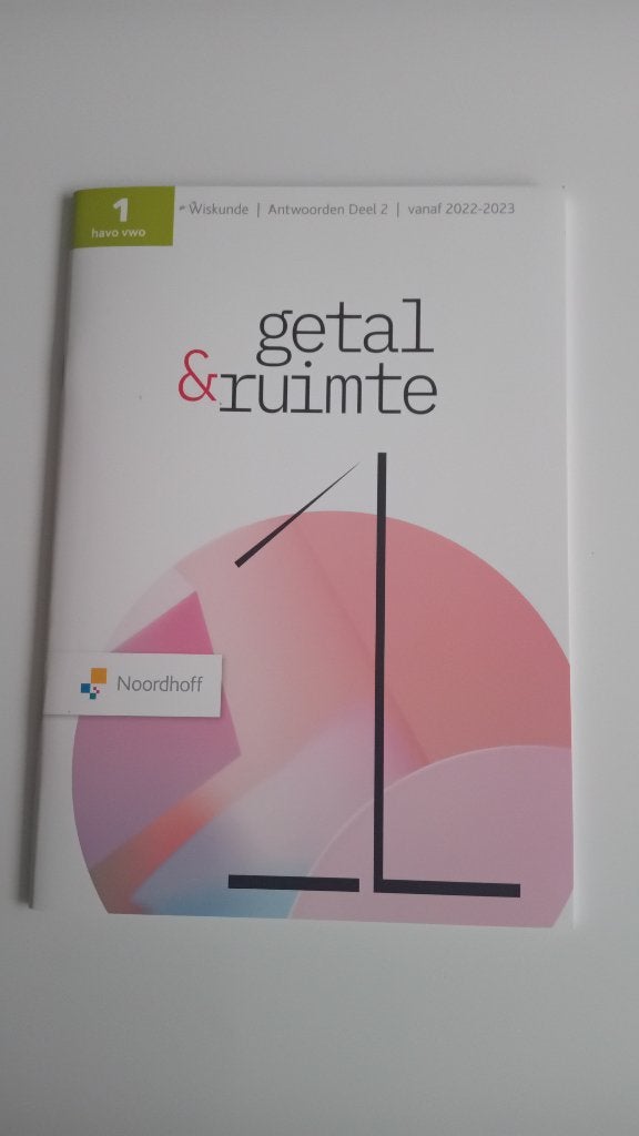 GETAL & RUIMTE HAVO/VWO, Ophalen, Nieuw, Noordhoff Uitgevers, Beta