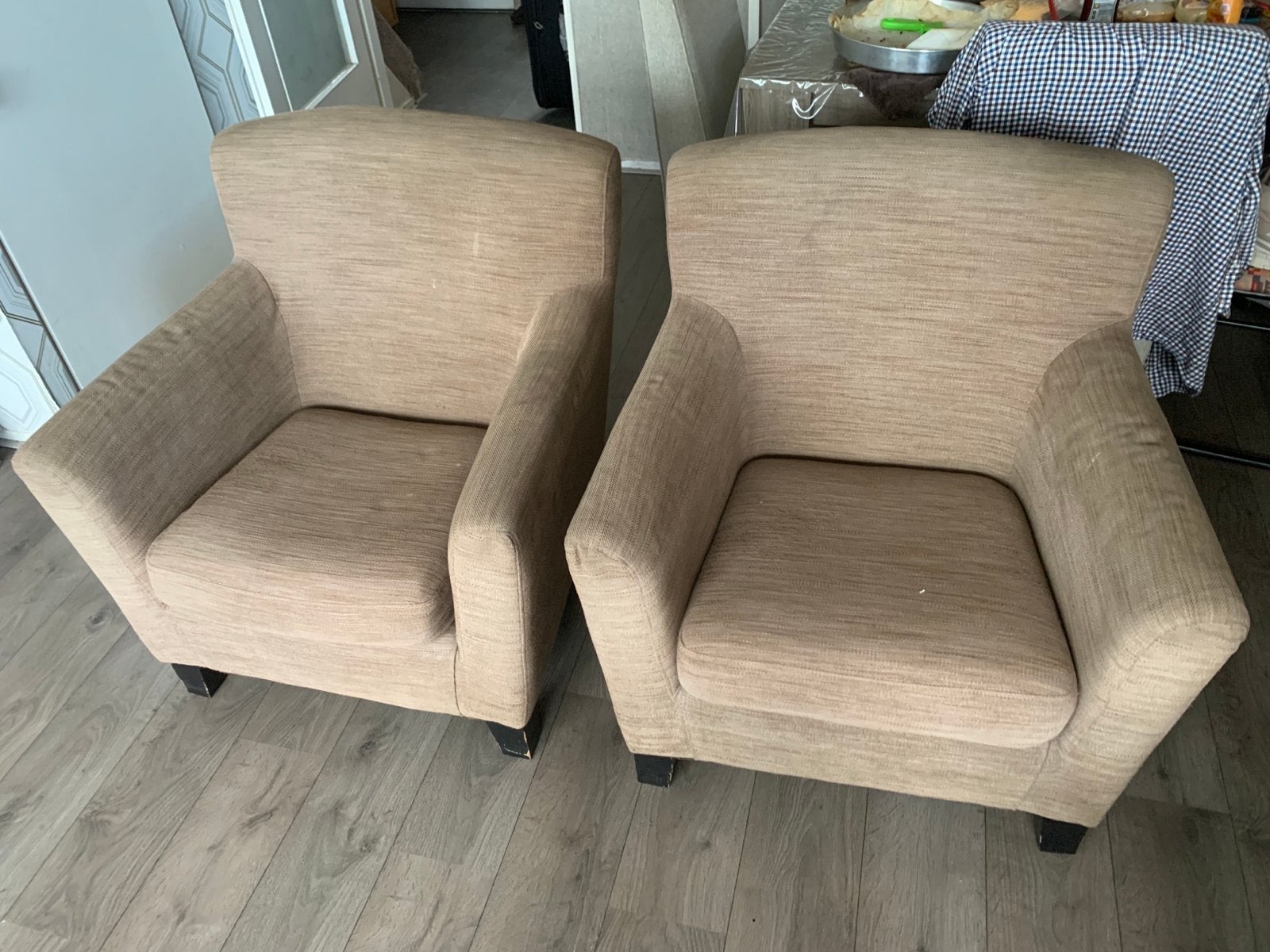 2 Ikea fauteuils, Huis en Inrichting, Ophalen, Gebruikt, Stof, 75 tot 100 cm