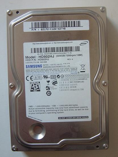 Harddisk 3,5 inch Samsung 500 GB 7200 rpm/16M, Intern, Gebruikt, Ophalen of Verzenden, 500 GB