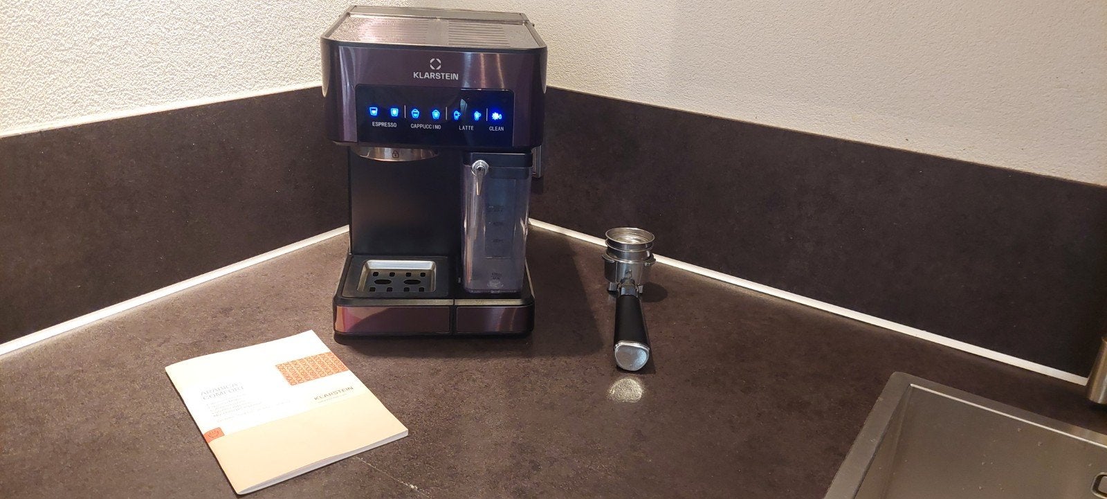 Espressomachine, Espresso apparaat, Gemalen koffie, Ophalen of Verzenden, Zo goed als nieuw