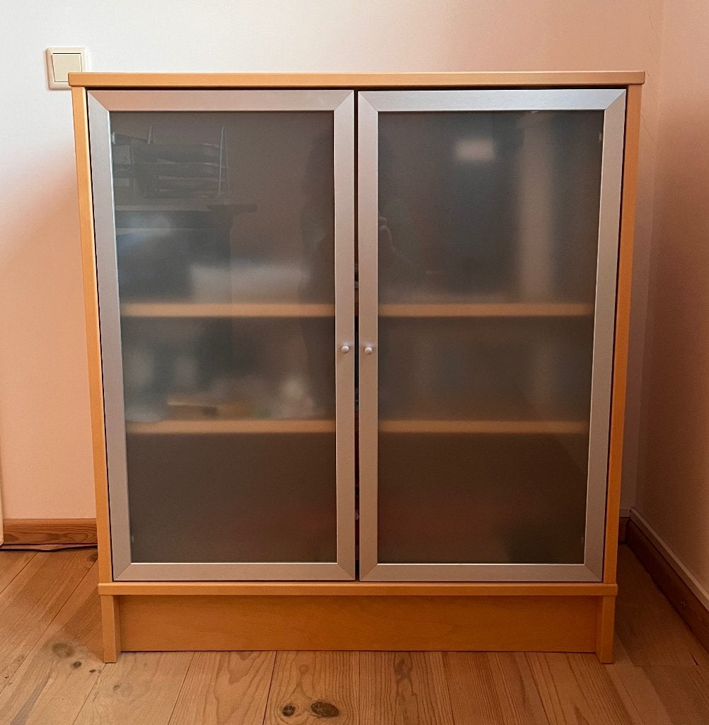 Effectiv kast IKEA met matglazen deuren, Huis en Inrichting, Ophalen, 50 tot 100 cm, Minder dan 100 cm, 25 tot 50 cm