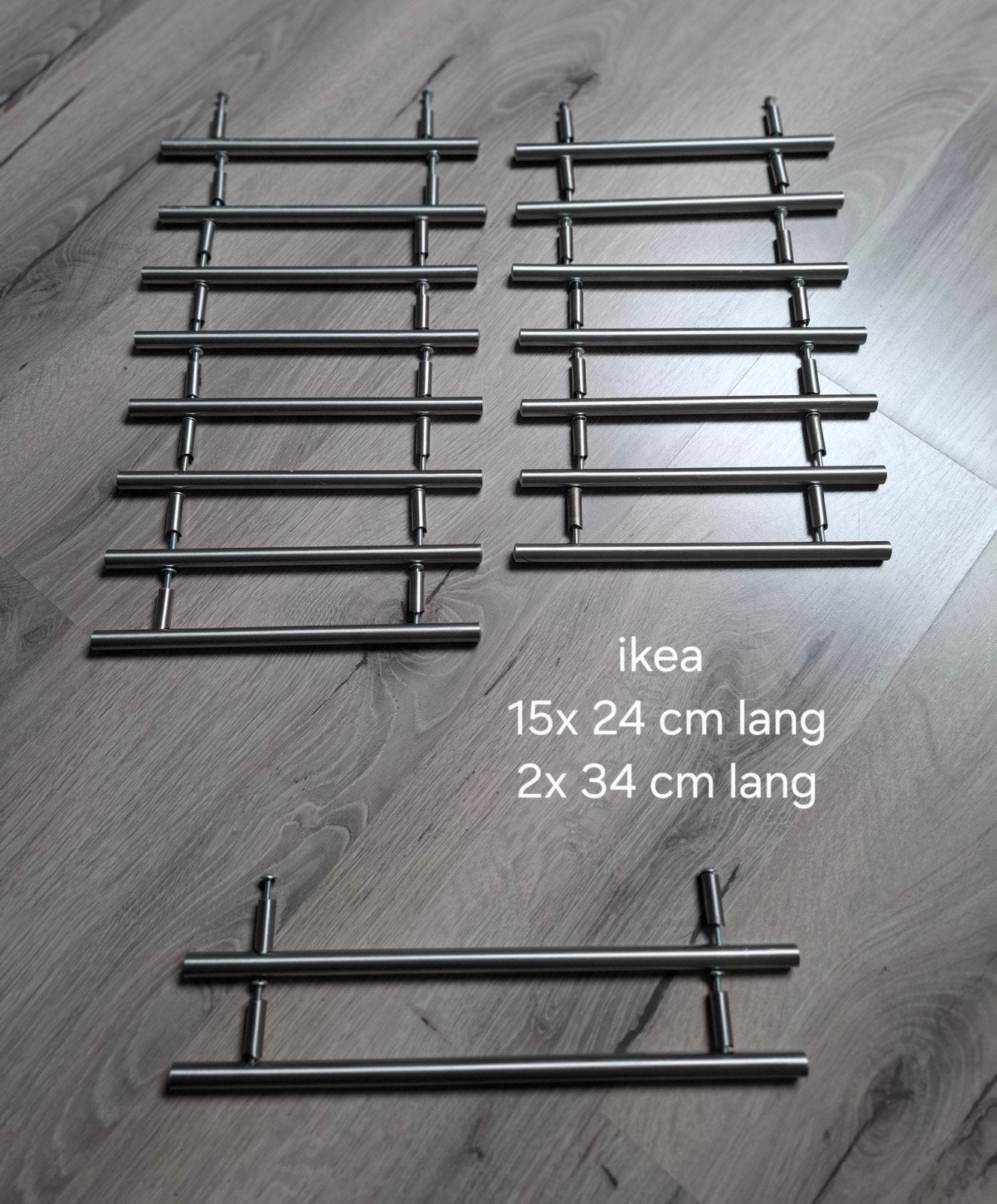 Ikea roestvrijstalen handgrepen set (17 stuks), Ophalen of Verzenden