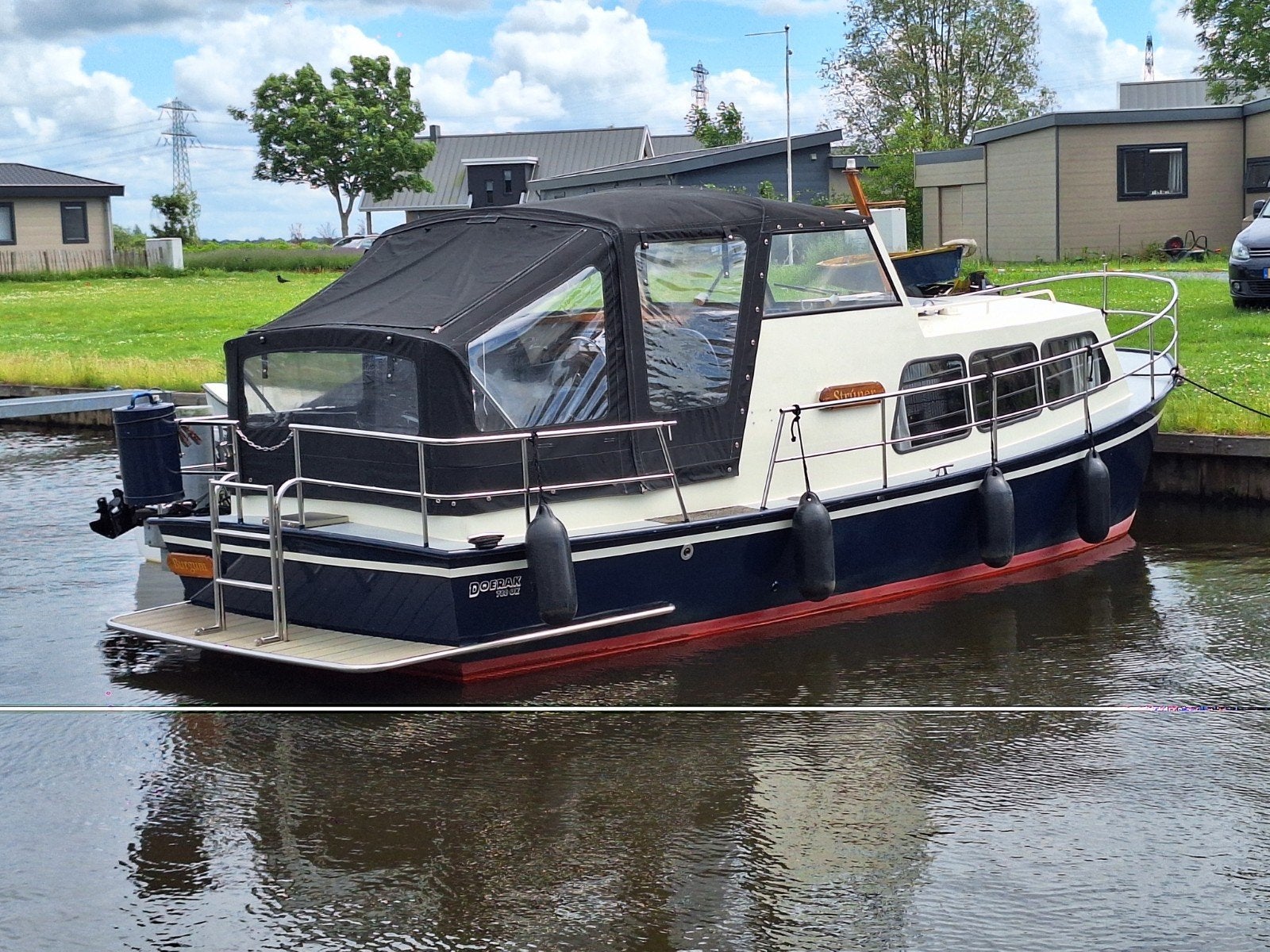 Zeer nette Doerak 780, boegschroef en Hekschroef, Watersport en Boten, Staal, Gebruikt, Binnenboordmotor, Diesel