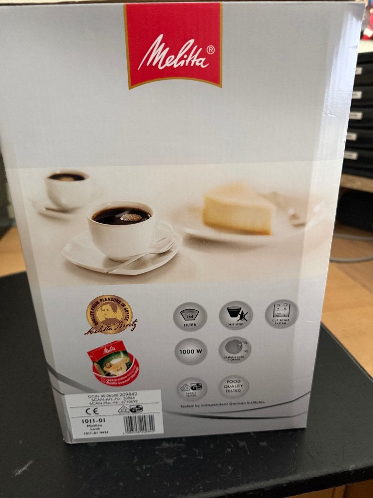 koffiezet apparaat, Ophalen, Koffiemachine, Gemalen koffie, Zo goed als nieuw
