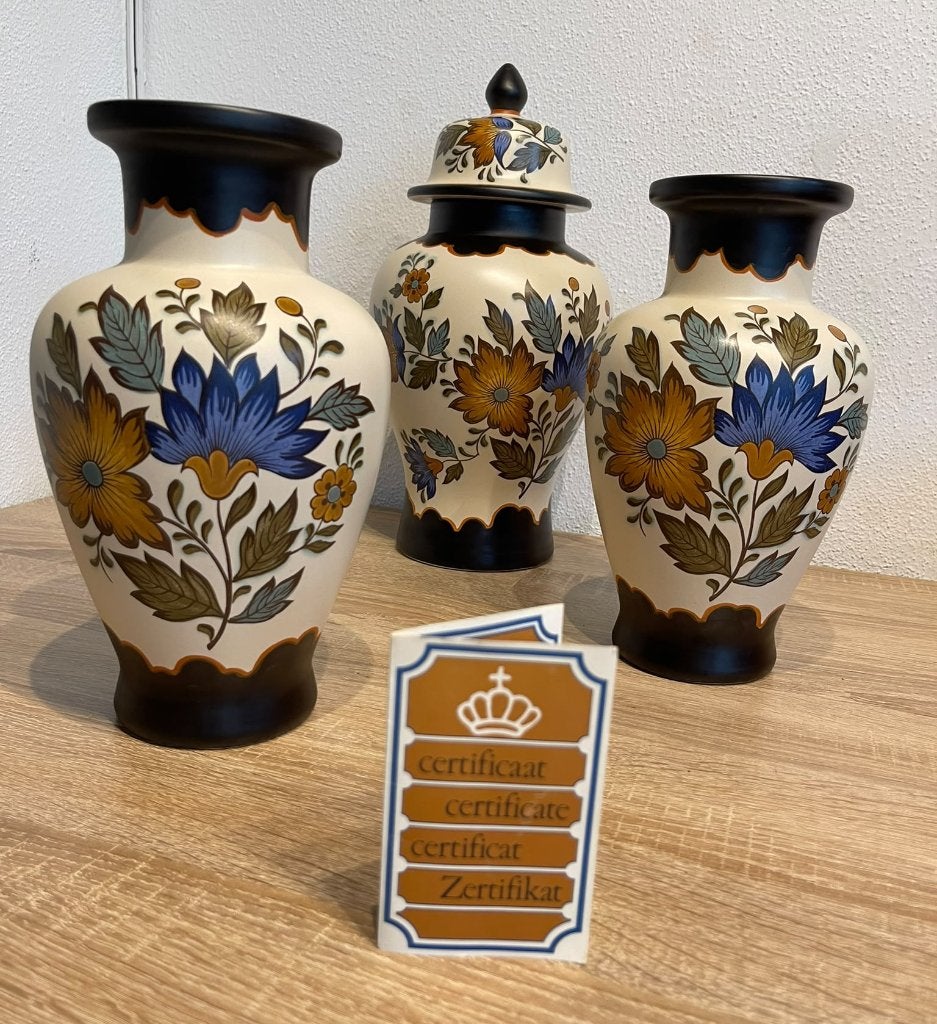 Flora Gouda op z’n mooist, puntgaaf kaststel mét certificaat, Ophalen of Verzenden